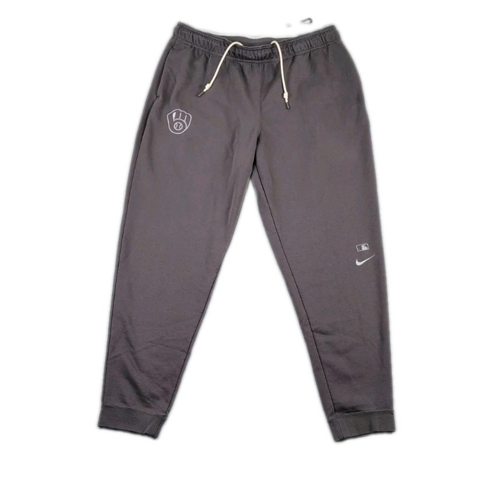 Nike MLB Milwaukee Brewers Travel  Performance Joggers Pants Mens  Sz XL Gray